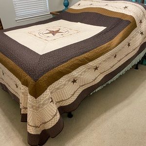 Queen Western Star Comforter Set